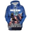 one nation under god american flag hoodie 3d printed hoodie christmas gift1840