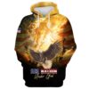 one nation under god american pride eagle hoodie 3d printed hoodie christmas gift8769