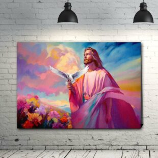 peace and grace canvas art jesus blessings canvas poster wall art4736