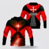 red black jesus is my lord my king my god 3d hoodies for women men christmas gift5588
