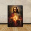sacred heart of god canvas poster wall art2002