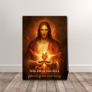 sacred heart of jesus christ canvas poster wall art2628