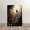 symbol of faith canvas prints jesus is the key to heaven but faith unlocks the door canvas poster wall art8102