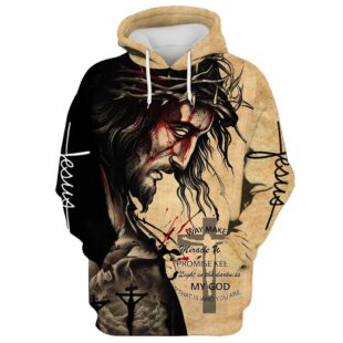 the face of jesus way maker miracle worker promise keeper my god hoodie christmas gift0514