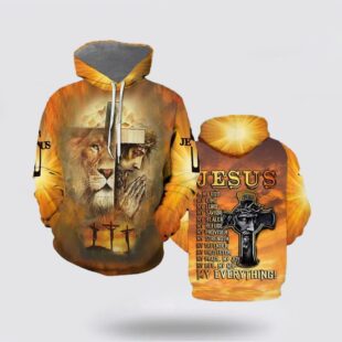 the lion jesus christ pray jesus is my god my king 3d hoodies christmas gift6161