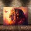 the lion of judah jesus christ canvas poster wall art9763