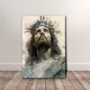 timeless portrait of jesus chirst canvas poster wall art1869