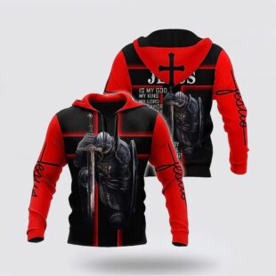 warrior jesus my god my king my lord 3d hoodies for women men christmas gift7847