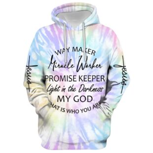 way maker miracle worker promise keeper light in the darkness my god hoodie christmas gift8094