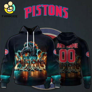 NBA Detroit Pistons Special Realistic Team Logo Design HoodieUnisex Vintage T Shirt