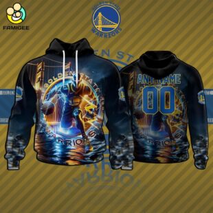 NBA Golden State Warriors Special Realistic Team Logo Design Hoodie
