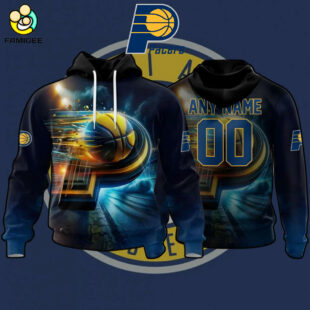 NBA Indiana Pacers Special Realistic Team Logo Design Hoodie