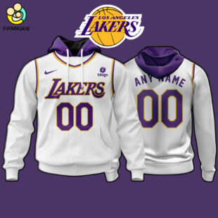 NBA Los Angeles Lakers Personalized 2025 Association Kits Hoodie