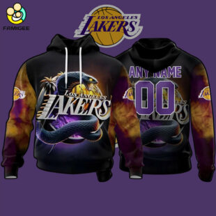 NBA Los Angeles Lakers Special Realistic Team Logo Design Hoodie