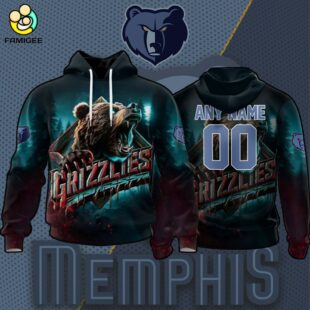 NBA Memphis Grizzlies Special Realistic Team Logo Design Hoodie