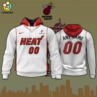 NBA Miami Heat Personalized 2025 Association Kits Hoodie