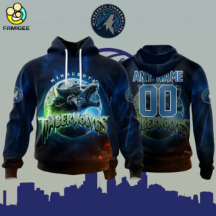 NBA Minnesota Timberwolves Special Realistic Team Logo Design Hoodie