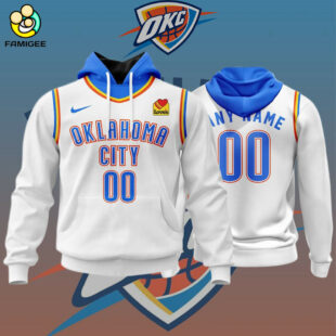 NBA Oklahoma City Thunder Personalized 2025 Association Kits Hoodie