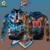 NBA Oklahoma City Thunder Special Realistic Team Logo Design Hoodie