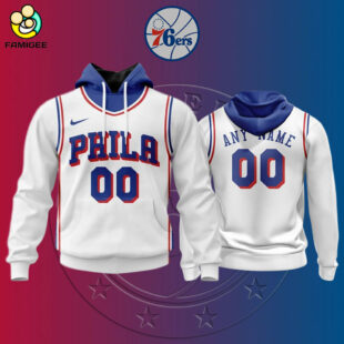 NBA Philadelphia 76ers Personalized 2025 Association Kits Hoodie