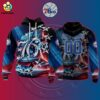 NBA Philadelphia 76ers Special Realistic Team Logo Design Hoodie