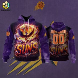 NBA Phoenix Suns Special Realistic Team Logo Design Hoodie