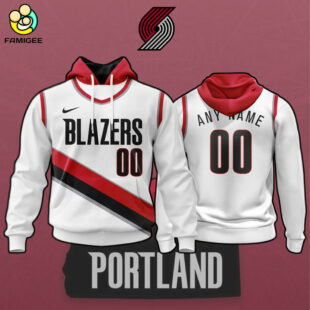 NBA Portland Trail Blazers Personalized 2025 Association Kits Hoodie