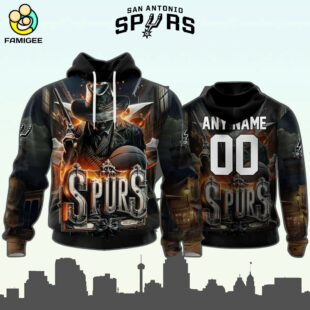 NBA San Antonio Spurs Special Realistic Team Logo Design Hoodie