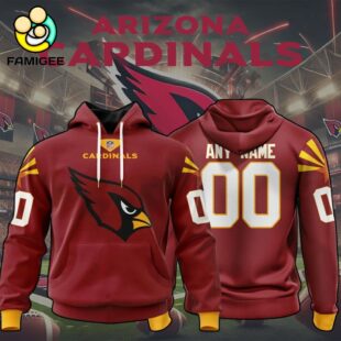 NFL Arizona Cardinals Specialized Design Personalized Letters V1 Hoodie