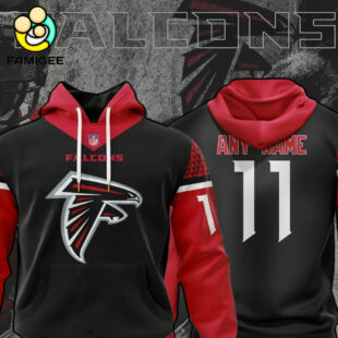 NFL Atlanta Falcons Specialized Design Personalized Letters Hoodie