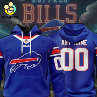 NFL Buffalo Bills Specialized Design Personalized Letters Hoodie