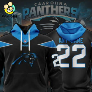 NFL Carolina Panthers Specialized Design Personalized Letters Hoodie