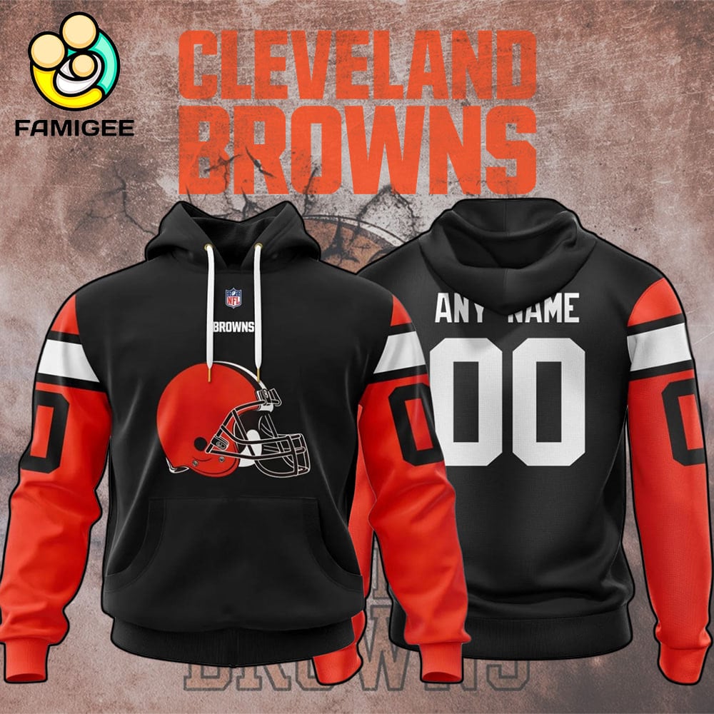 NFL Cleveland Browns Specialized Design Personalized Letters V1 Hoodie NFL Cleveland Browns Specialized Design Personalized Letters V1 Hoodie