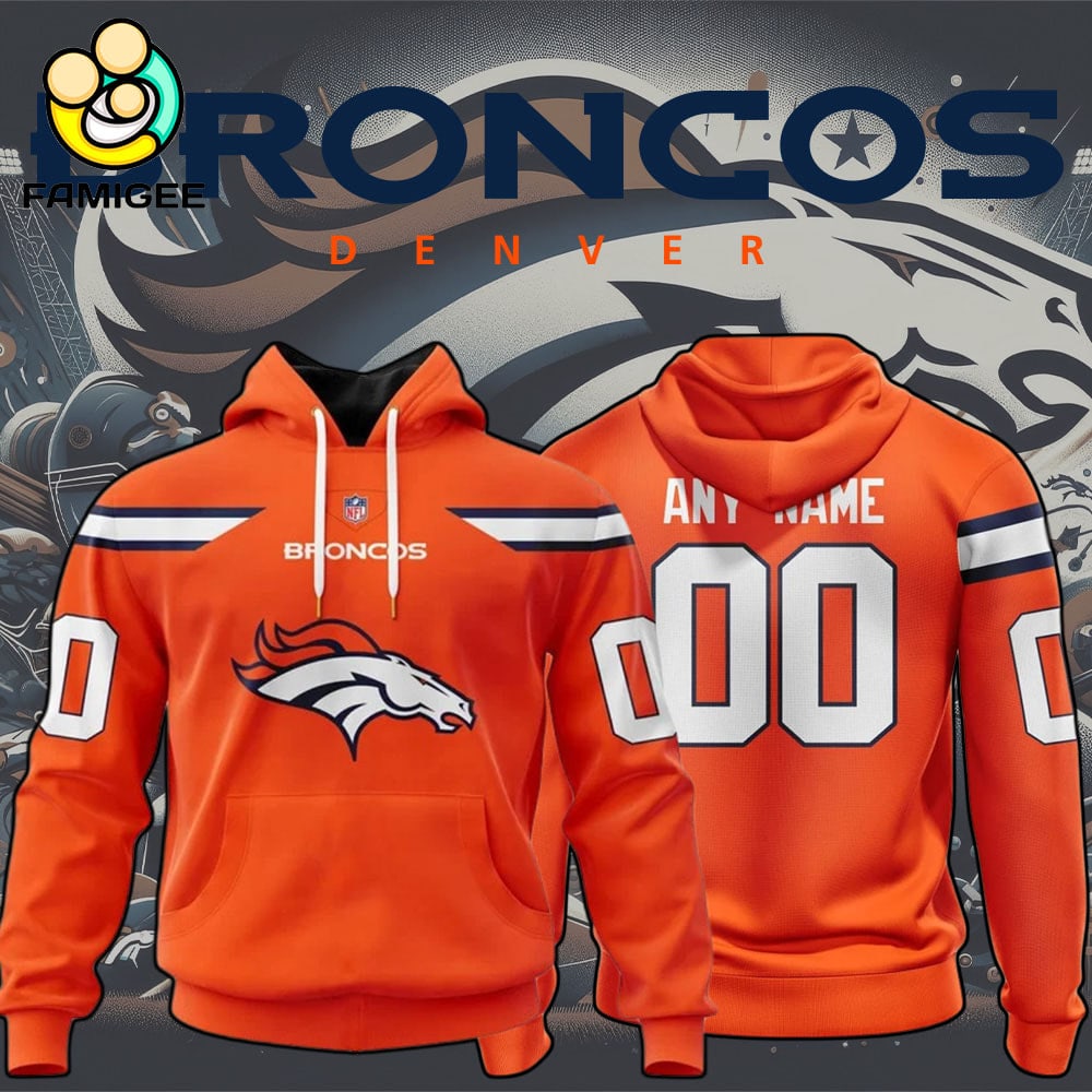 NFL Denver Broncos Specialized Design Personalized Letters Hoodie NFL Denver Broncos Specialized Design Personalized Letters Hoodie