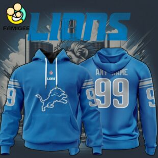 NFL Detroit Lions Specialized Design Personalized Letters V1 Hoodie