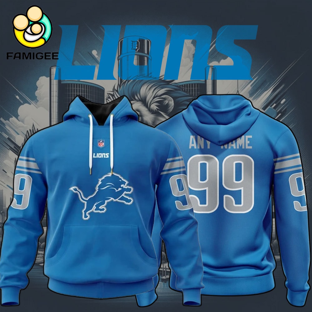 NFL Detroit Lions Specialized Design Personalized Letters V1 Hoodie NFL Detroit Lions Specialized Design Personalized Letters V1 Hoodie