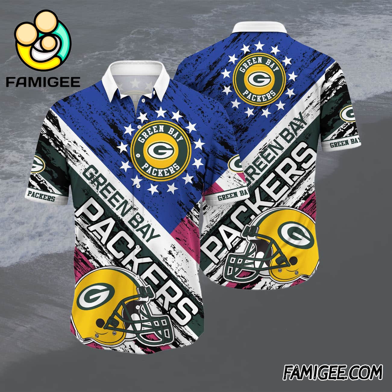 NFL Green Bay Packers All-star Power Hawaiian Shirt, Packers Aloha Shirt NFL Green Bay Packers All-star Power Hawaiian Shirt, Packers Aloha Shirt