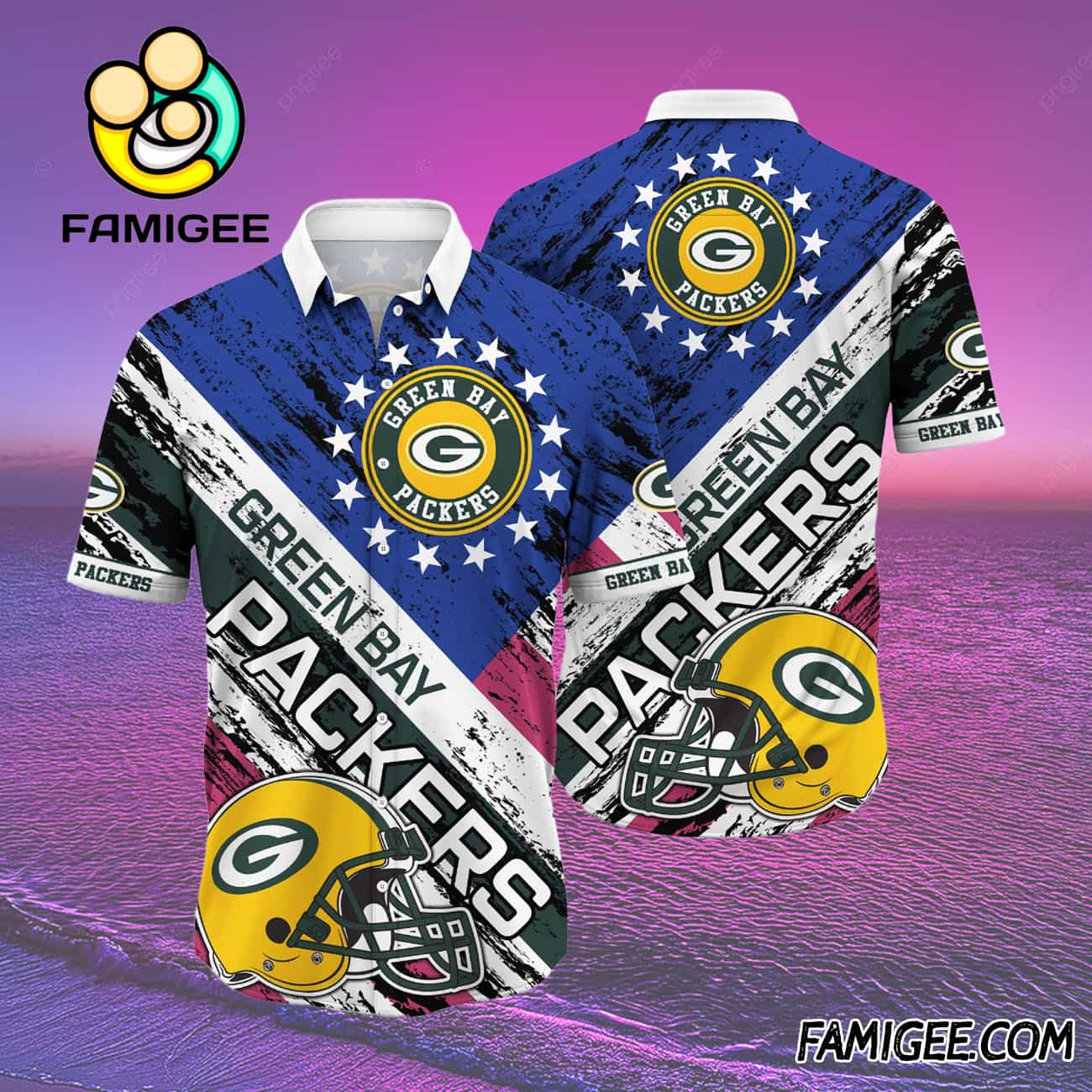 NFL Green Bay Packers All-star Power Hawaiian Shirt, Packers Aloha Shirt NFL Green Bay Packers All-star Power Hawaiian Shirt, Packers Aloha Shirt