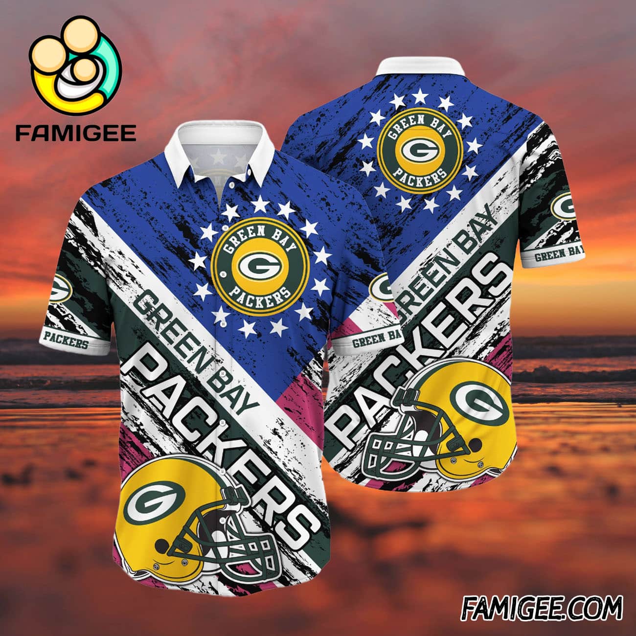 NFL Green Bay Packers All-star Power Hawaiian Shirt, Packers Aloha Shirt NFL Green Bay Packers All-star Power Hawaiian Shirt, Packers Aloha Shirt