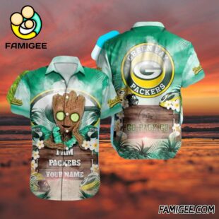 NFL Green Bay Packers Beach Vibes Custom Hawaiian Shirt Packers Aloha Shirt 3