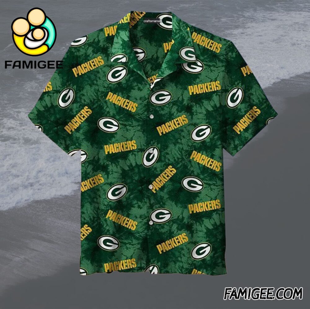 NFL Green Bay Packers Classic Pattern Hawaiian Shirt Packers Aloha Shirt 1