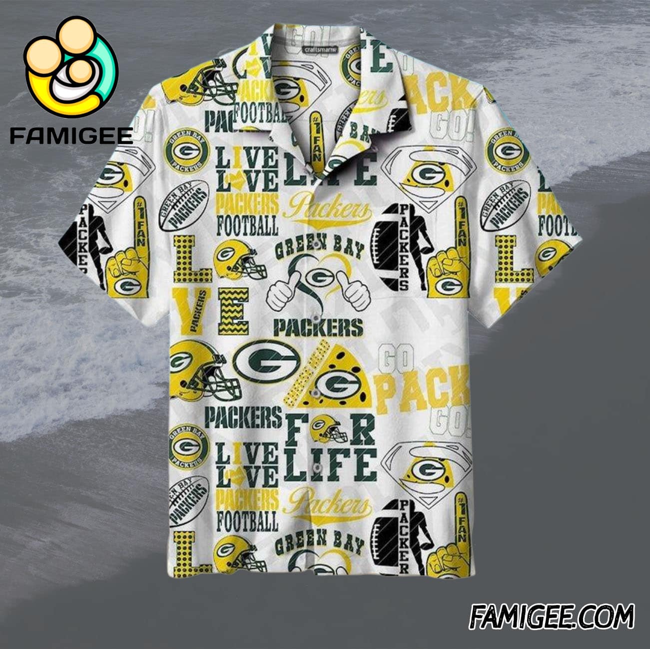 NFL Green Bay Packers Fan Life Collage Hawaiian Shirt, Packers Aloha Shirt NFL Green Bay Packers Fan Life Collage Hawaiian Shirt, Packers Aloha Shirt