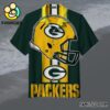 NFL Green Bay Packers Helmet Pride Hawaiian Shirt Packers Aloha Shirt 1