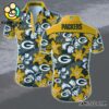 NFL Green Bay Packers Hibiscus Wave Hawaiian Shirt Packers Aloha Shirt 1