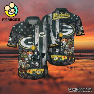 NFL Green Bay Packers Horror Ride Hawaiian Shirt Packers Aloha Shirt 3