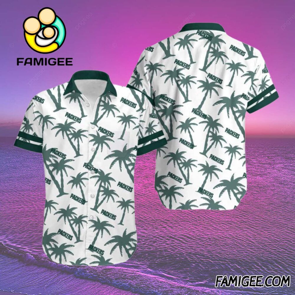 NFL Green Bay Packers Island Palm Hawaiian Shirt Packers Aloha Shirt 2