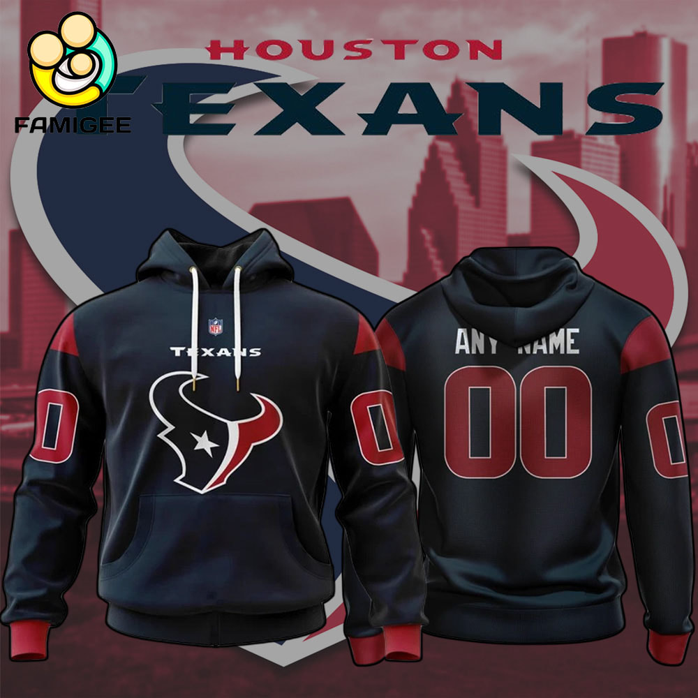 NFL Houston Texans Specialized Design Personalized Letters Hoodie NFL Houston Texans Specialized Design Personalized Letters Hoodie