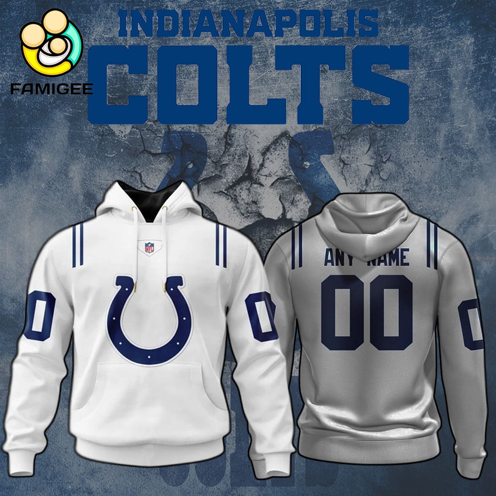 NFL Indianapolis Colts Specialized Design Personalized Letters Hoodie NFL Indianapolis Colts Specialized Design Personalized Letters Hoodie