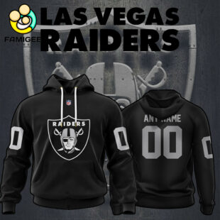 NFL Las Vegas Raiders Specialized Design Personalized Letters Hoodie