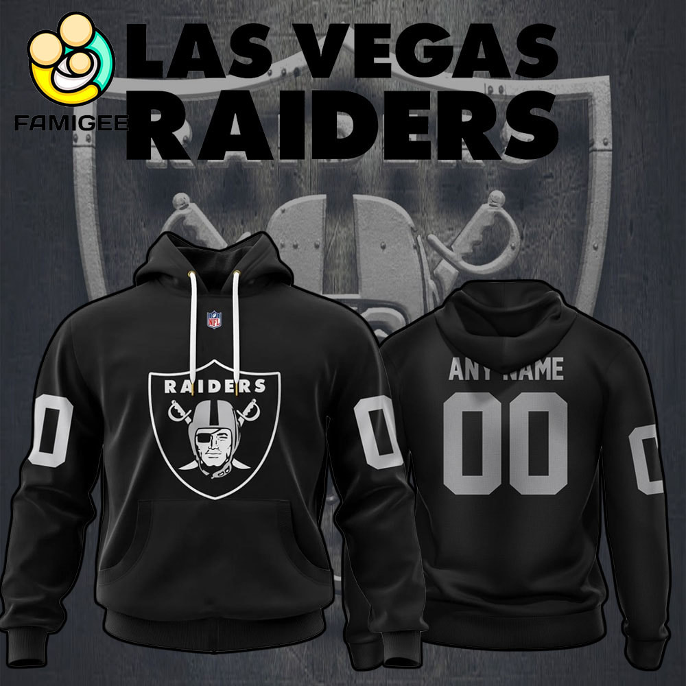 NFL Las Vegas Raiders Specialized Design Personalized Letters Hoodie NFL Las Vegas Raiders Specialized Design Personalized Letters Hoodie